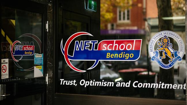 Staff and students were assaulted by a group of thugs stormed NETschool Bendigo on Williamson St. Picture: Supplied.