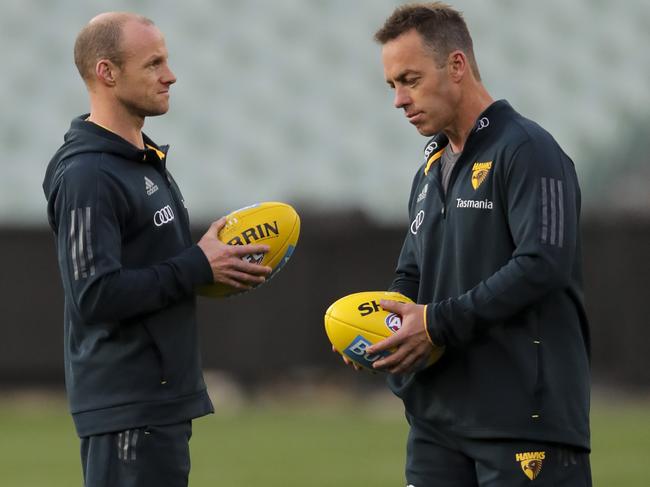 Hawthorn elite performance manager Andrew Russell has left Alastair Clarkson and the Hawks’ den. Russell is seen by some as the recruit of the year. Picture: Matt Turner