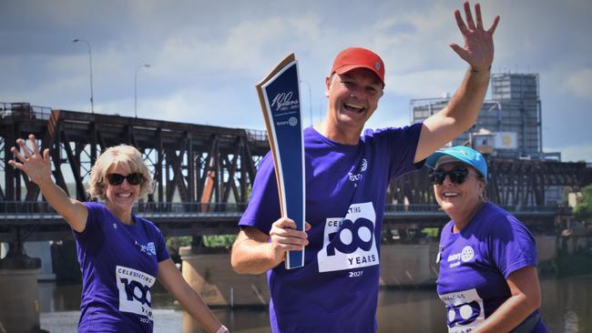 The District 9640 Rotary 100 Baton Relay launched in Grafton on Friday, 5th February, 2021. Photo Bill North / The Daily Examiner