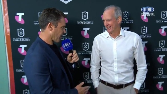 Wayne Bennett brutally snubs Brad Fittler again before Raiders Vs Rabbitohs (Channel 9)