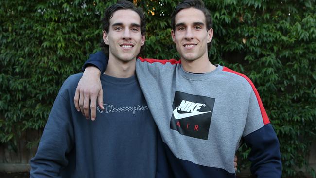 Identical twins Max (left) and Ben King are future top-10 AFL draft picks. Picture: Michael Klein