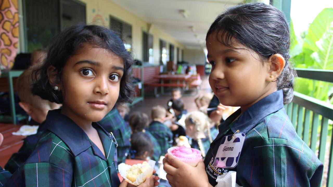 One lucky St Luke's Anglican School prep class started the day with cupcakes to celebrate the birthday of one of their classmates.