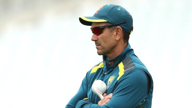 Australian coach Justin Langer says he’s seeking a balance between fostering close team camaraderie and having players’ wives and partners involved on tour.