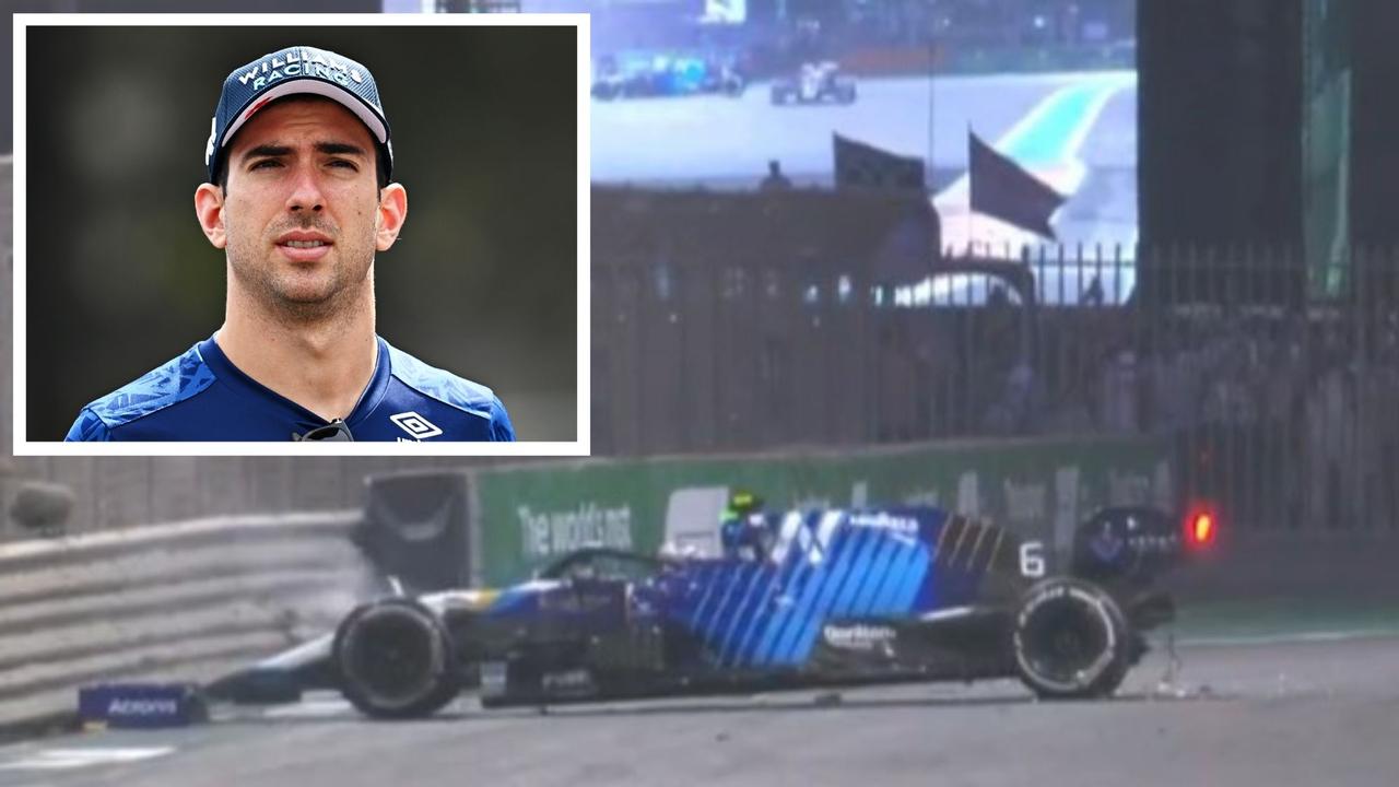 Nicholas Latifi has opened up on the aftermath of his crash. Photo: Fox Sports and Getty Images