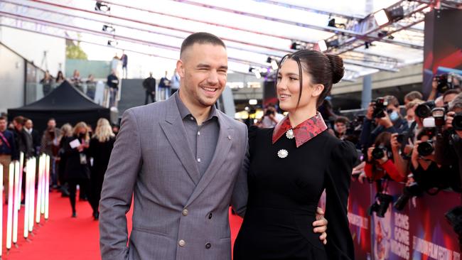 Liam Payne with his then fiance Maya Henry. Picture: Getty