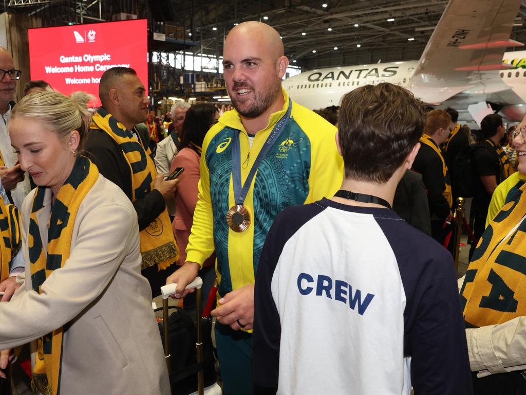 Bronze medallist Matt Denny isn’t done with the discus, saying he hoped to retire after Brisbane 2032. Picture: Rohan Kelly