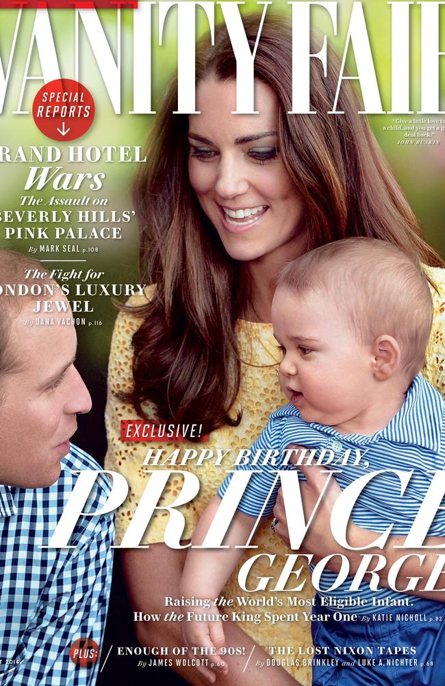 The world’s most famous baby, Prince George. Picture: Vanity Fair