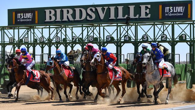 The two-day Birdsville Cup carnival will be broadcast on Sky Racing for the first time this year. Picture: AAP