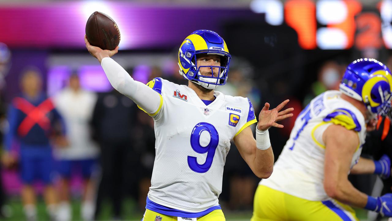 Scott jokingly hinted both he and superstar quarterback Matthew Stafford could star in the NRL if they ever learned the rules. Picture: Getty Images