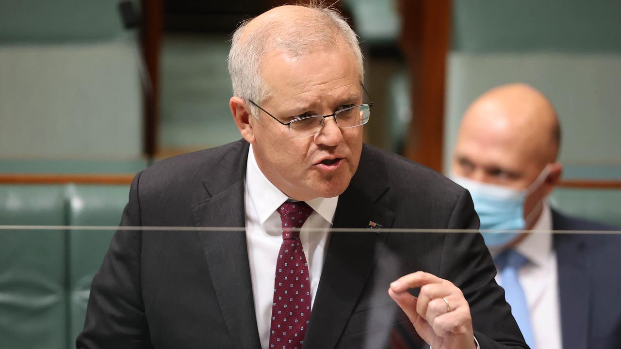 Prime Minister Scott Morrison says Australia “can’t stay in the cave forever”. Picture: Gary Ramage/NCA NewsWire