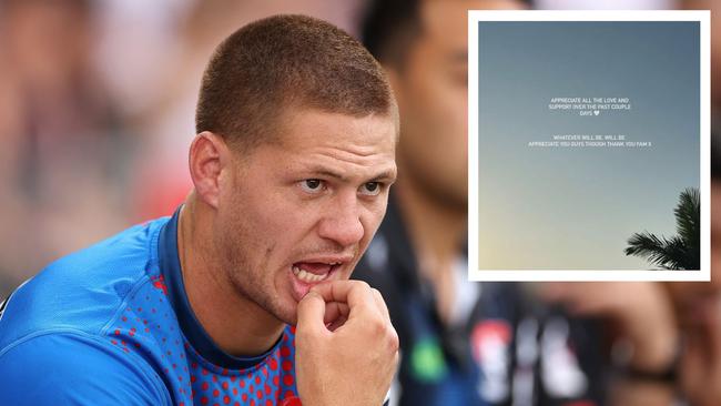 Ponga's cryptic post. Photo: Instagram and Getty Images