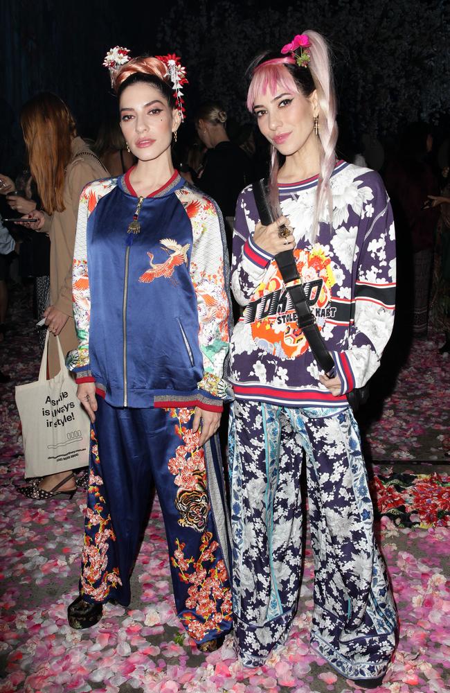 The Veronicas' Lisa and Jessica Origliasso loved Camilla’s show. Picture: Christian Gilles