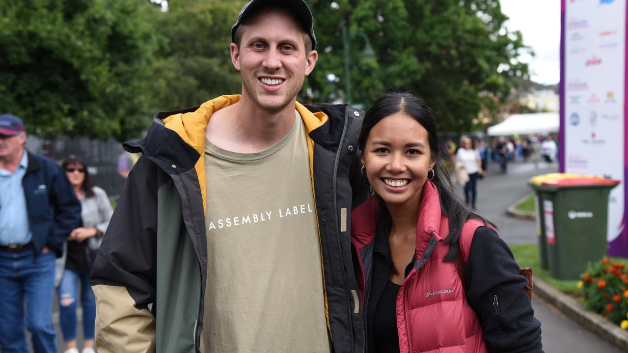 Ben and Christelle Harwin at Day 2 of Launceston's Festivale 2023. Picture: Alex Treacy