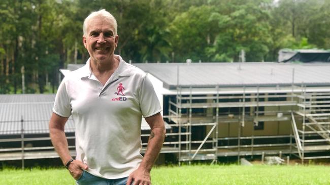 endED founder Mark Forbes outside Mooloolah Valley's endED Butterfly House. Photo: Ashley Carter