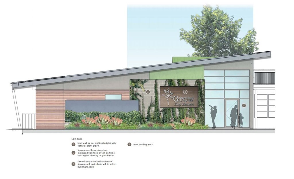 NEW CENTRE: Concept designs and artwork for a proposed new childcare centre in Darling Heights. Picture: Contributed