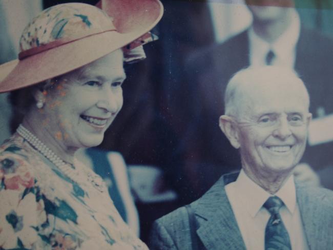 Photo of jockey Edgar Britt with Queen Elizabeth II. Photo supplied.