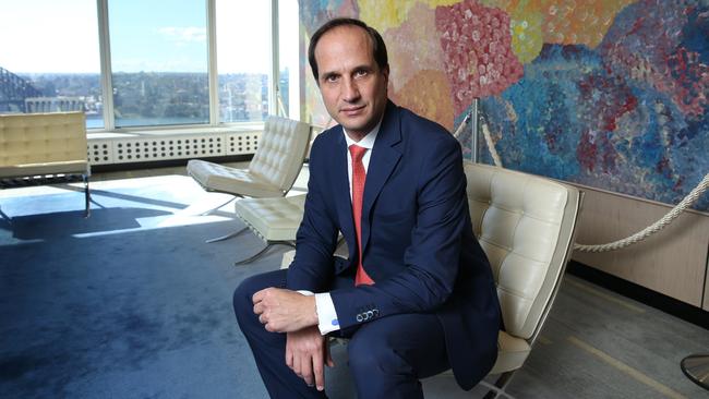 AMP CEO Francesco De Ferrari in Sydney on Thursday. Britta Campion / The Australian