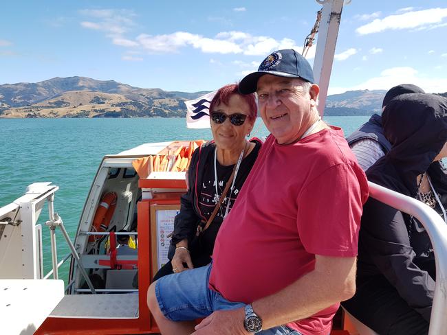 Leon Sharp and partner Ursula Steinberner contracted COVID while on the Ruby Princess cruise ship. Picture taken while visiting New Zealand. Picture: supplied