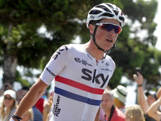 Peter Kennaugh after winning the Cadel evans Men’s race. Picture: Cormac Hanrahan