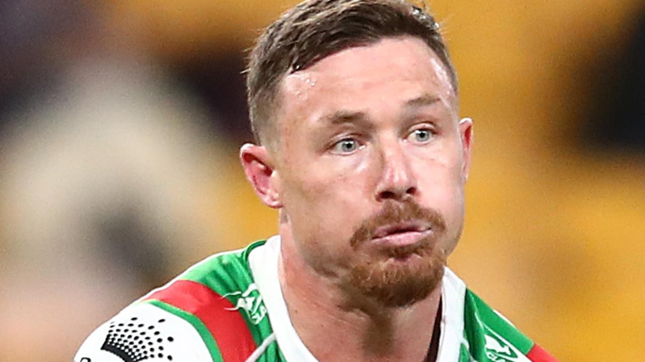 South Sydney hooker Damien Cook has hit back at critics who suggest he has failed to perform in the Rabbitohs’ past three preliminary final losses. Picture: Chris Hyde / Getty Images