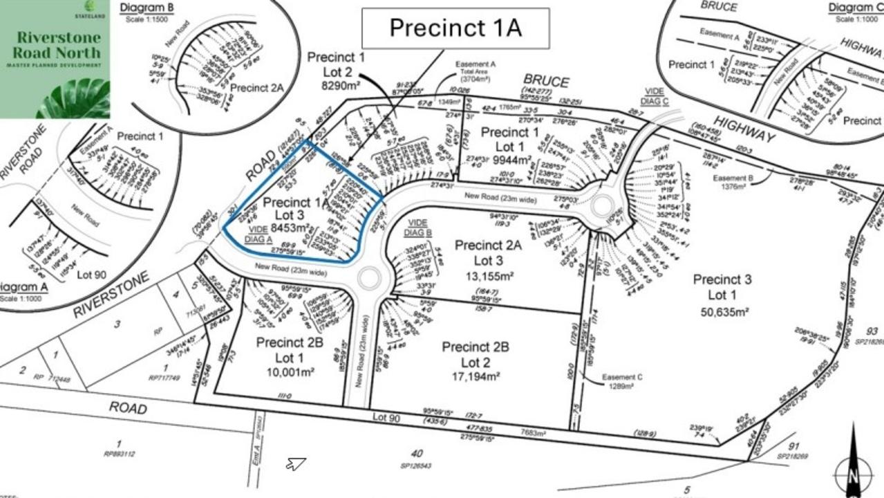 The masterplan for the proposed Riverstone Road subdivision at Gordonvale. Picture: Supplied
