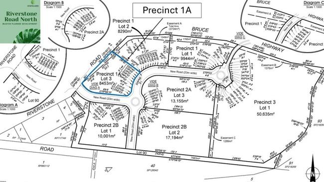 The masterplan for the proposed Riverstone Road subdivision at Gordonvale. Picture: Supplied