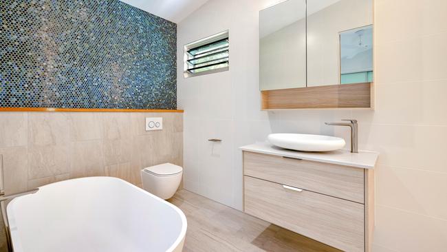 McIntosh Builders took out bathroom of the year for Regent Residence in Redlynch. Photo: Supplied