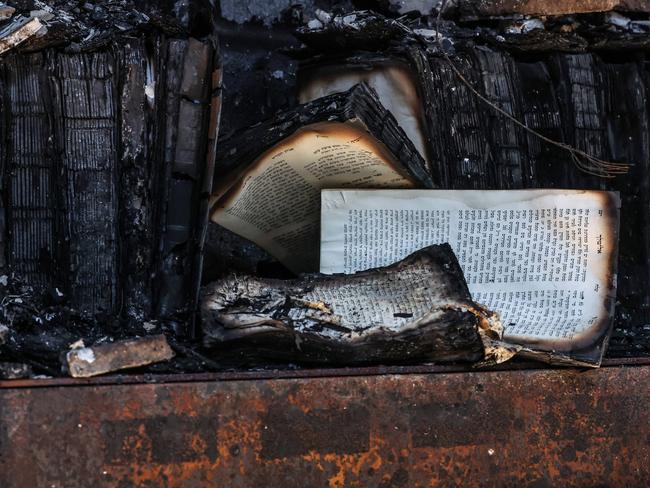 The Adass Israel Synagogue in Riponlea after it was firebombed in December. Picture: David Caird