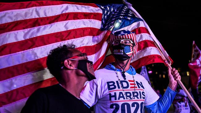 Democratic party supporters in Miami, Florida. Picture: Chandan Khanna/AFP