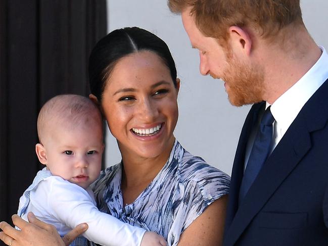 Archie, Meghan and Prince Harry. Picture: Getty Images