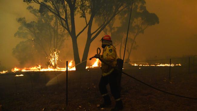 More than 30 homes were either destroyed or severely damaged in the Wollondilly area. Picture: Dean Lewins