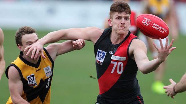 Liam McKenna played at VFL level for Essendon before joining Rosebud. Pic: Michael Klein.