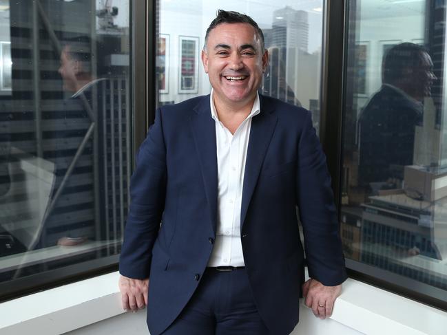 30/04/2020. John Barilaro, NSW deputy Premier, is considering contesting the federal seat of Eden-Monaro. Photographed at his offices in Martin Place, Sydney. Britta Campion / The Australian