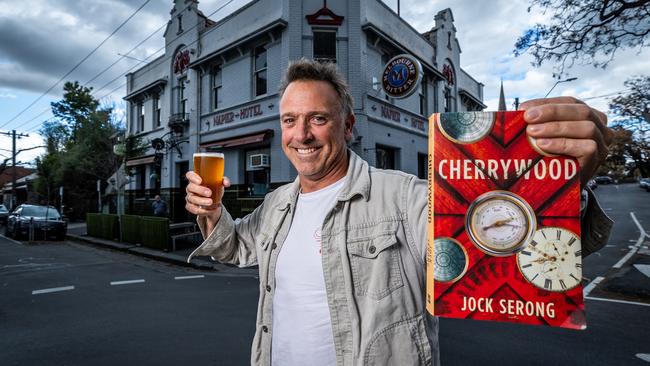 ‘The salary has got you handcuffed’ … Jock Serong’s grim experiences of corporate law fed into his new book Cherrywood; as did his student days at The Napier in Fitzroy. Picture: Jake Nowakowski