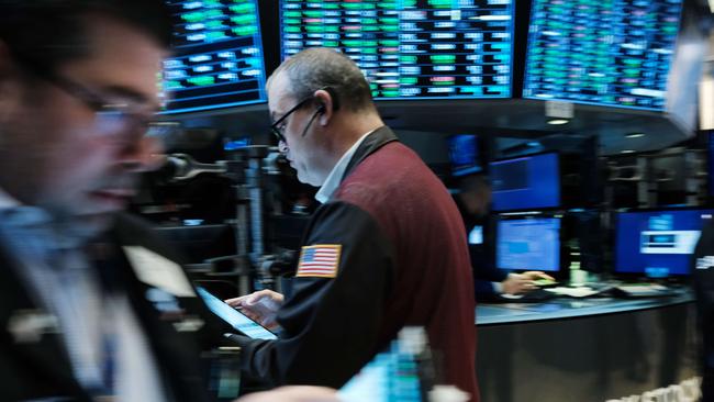 The MSCI World Index has risen 8 per cent in the past three weeks. Picture: Spencer Platt/Getty Images/AFP.