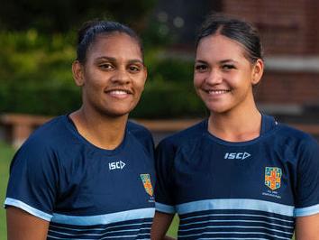 Savannah Roberts-Hickling in the Australian Schoolgirl Sevens team,