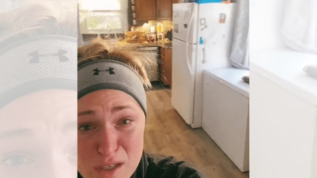 Mackenzie shows in the video her modest home. Source: TikTok