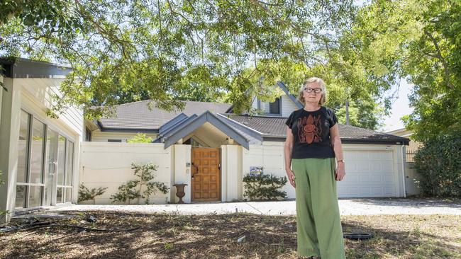 Irma Muller, one of the residents opposed to the 160 Macquarie St, St Lucia, high-rise. Picture: AAP/Richard Walker