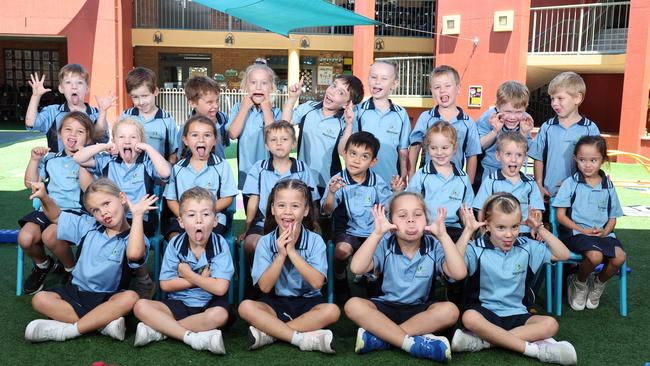My First Year: Marymount Primary School Prep P. Back Row - Seb, Hayden, Harrison, Charlotte, Teddy, Sienna, Cooper, Lachlan, Kingston. Middle Row - Olivia, Coco, Marley, Archie, Timmy, Penny, Jack, Bliss. Front Row - Aubrie, Max, Eva, Sonny, Elena. Picture Glenn Hampson