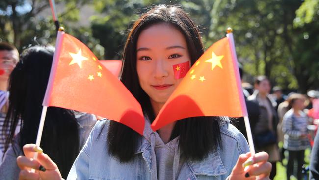 China has praised its students for standing up to Hong Kong protesters. Picture: Tim Hunter