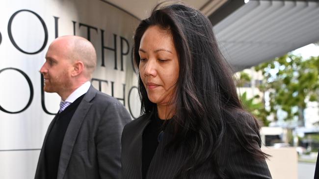 Maria Carmela Pau outside Southport Courthouse. Picture: NCA NewsWire/Dan Peled