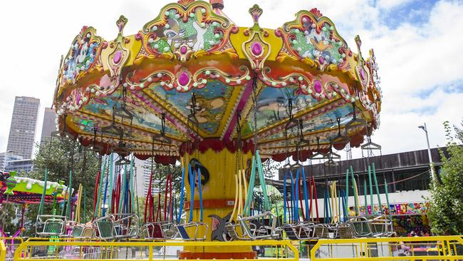 The carnival precinct will operate in Alexandra Gardens this year. Picture: Sarah Matray