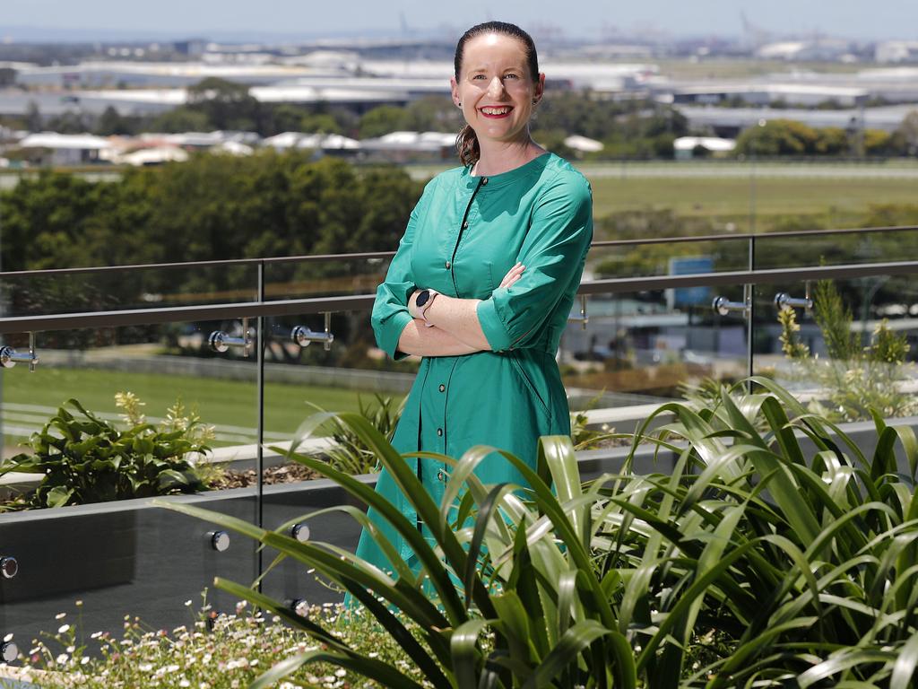 Urban Development Institute of Australia Queensland chief executive officer Kirsty Chessher-Brown at Brisbane’s Ascot Green. Picture: Josh Woning