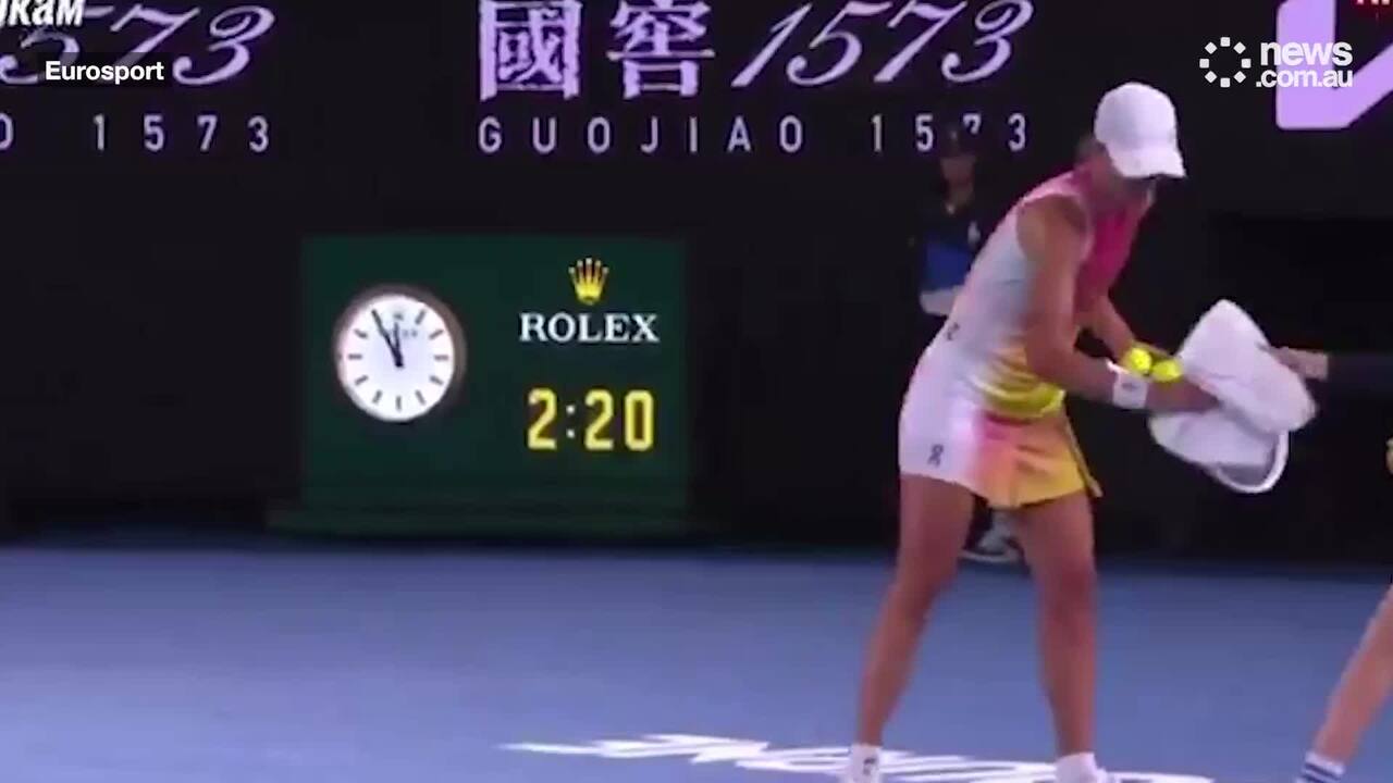 Iga Swiatek's gross act at Australian Open