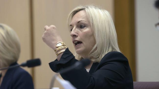 Australia Post chief executive Christine Holgate during Senate estimates in Canberra on Thursday. Picture: NewsWire