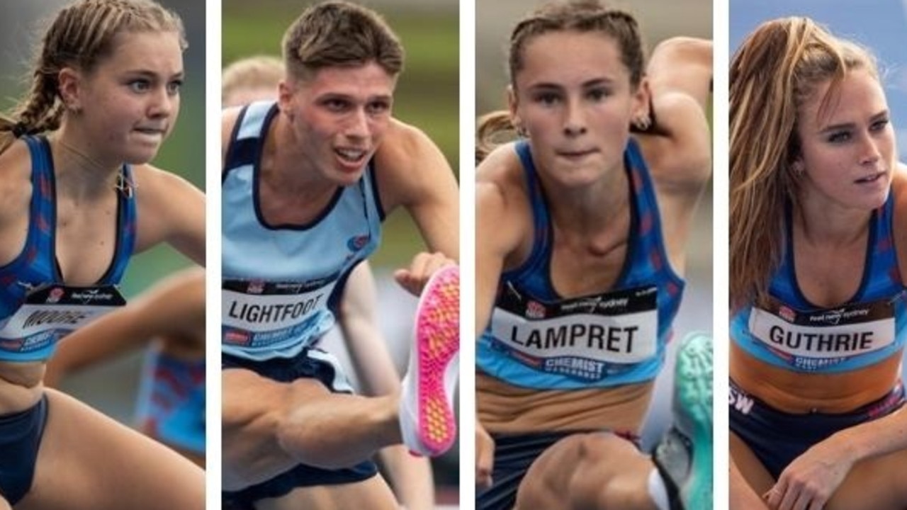 Australian track and field 2022 Jasmin Guthrie, Mitch Lightfoot, Erin