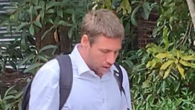 Brock McNamara, 29, of Ashcroft leaves Hornsby Local Court on October 7, 2020. Picture: Madelaine Wong