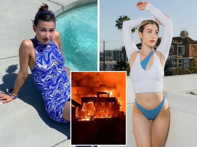 An influencer has copped backlash for her insensitive comment about the LA fires. Picture: Instagram/MegDeAngelis