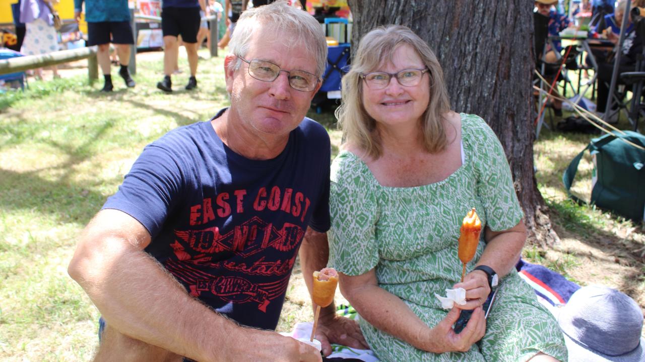 Wayne and Wendy Wretham enjoyed the Bundaberg Great Australian Bites festival on Australia Day 2024.