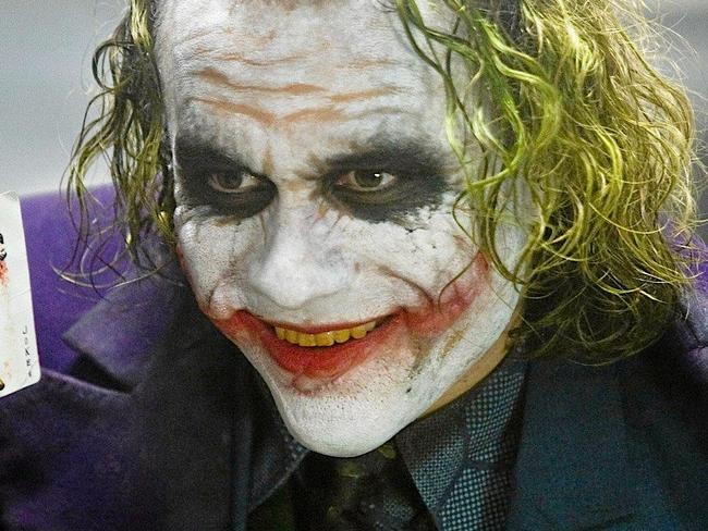 Heath Ledger as the Joker from The Dark Knight.Photo: Warner Bros Entertainment. Picture: Warner Bros Entertainment